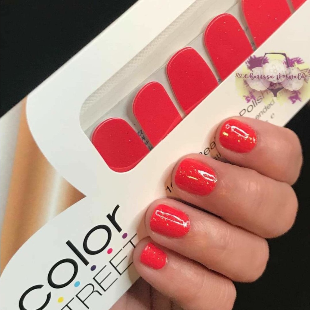 *Retired, HTF* Color Street: Coral Coast | Orange Gold Glitter Summer Beach - Picture 8 of 12